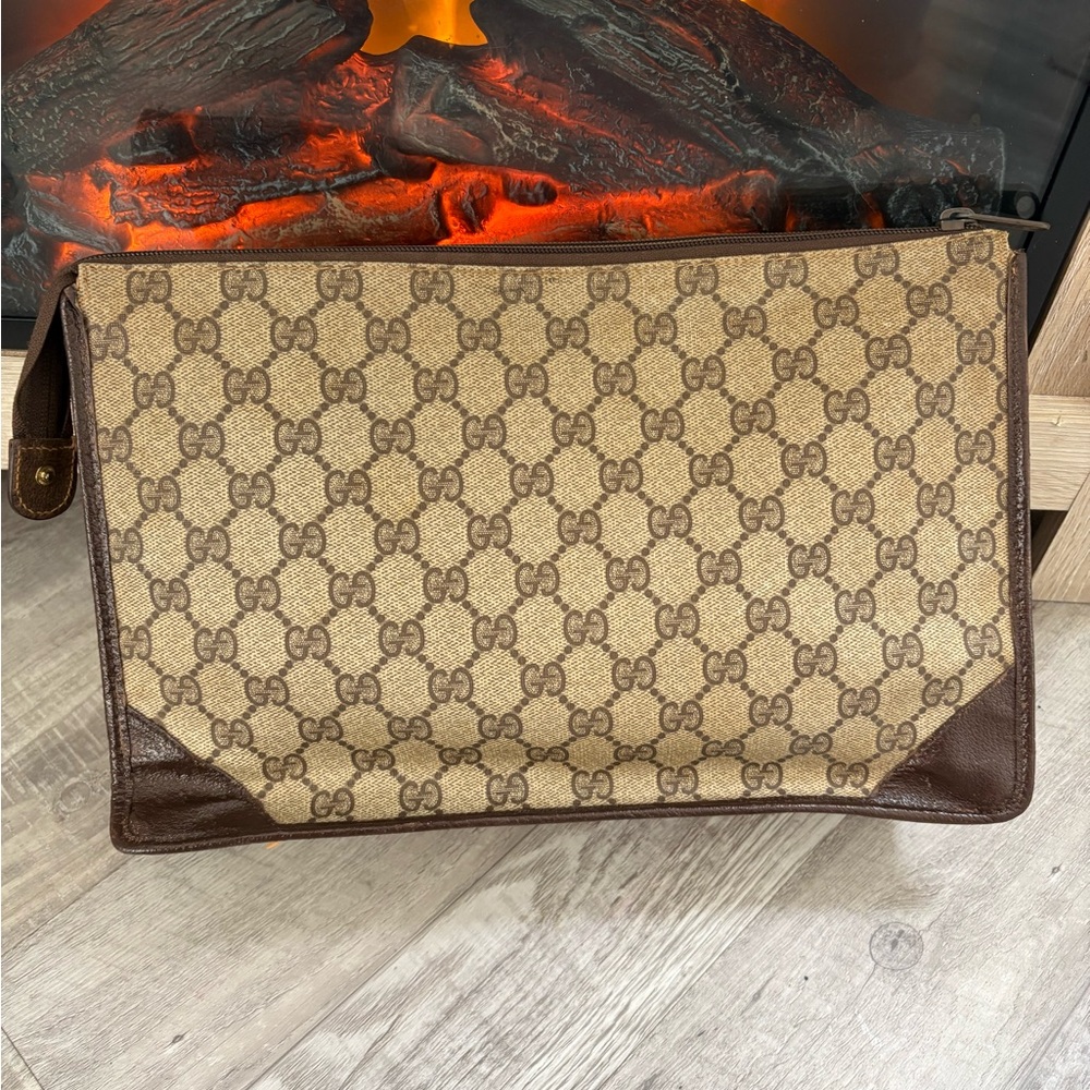 AUTHENTIC GUCCI Crossbody bag purse gg vintage tote handbag shoulder bag - Picture 3 of 12
